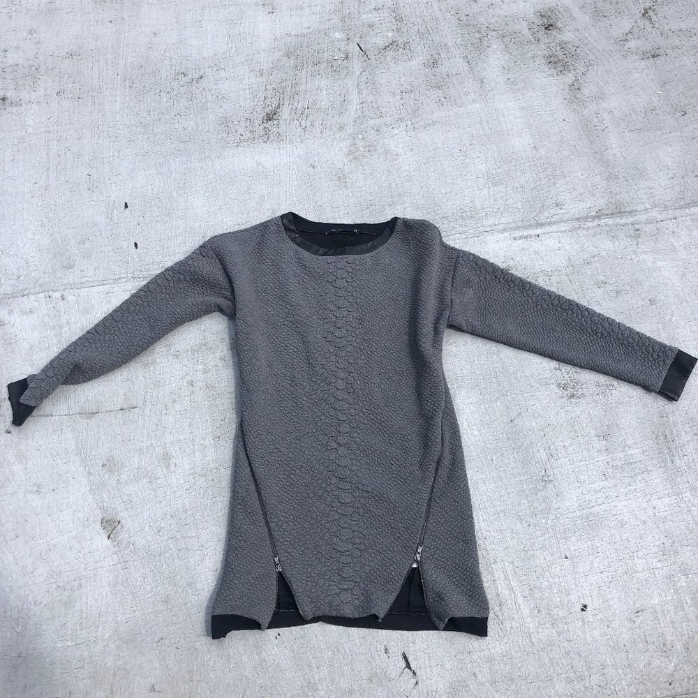 Snakeskin Dress/Tunic with Leather Accents